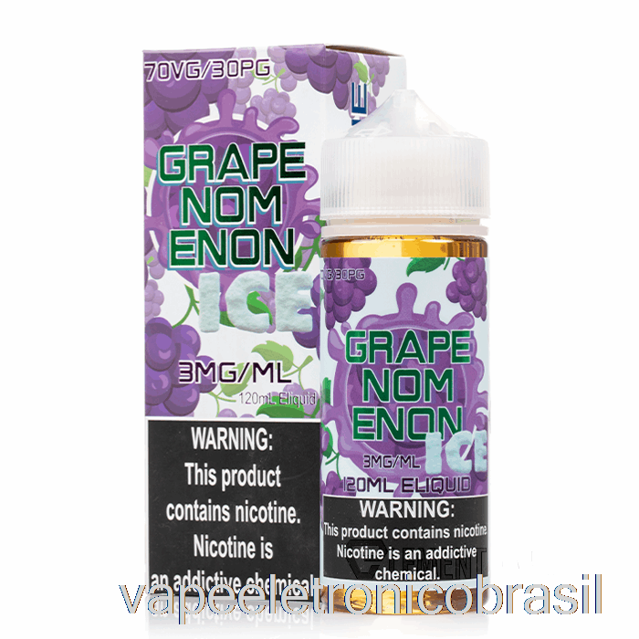 Vape Recarregável Ice Grapenomenon - Nomenon E-líquidos - 120ml 0mg